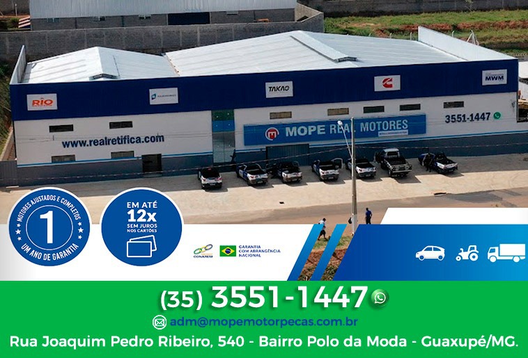 Banner RETÍFICA DE MOTORES MOPE GERAIS